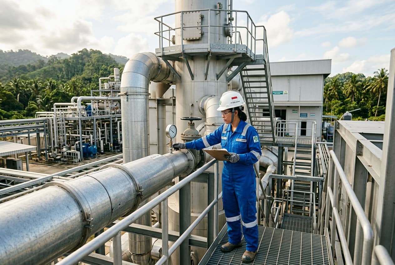 Sistem Pengendalian Emisi Udara Scrubber Fasilitas PT GLEH